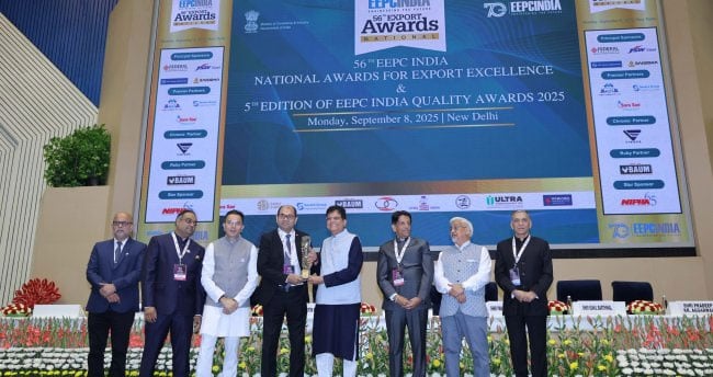 Dynapac India Wins Prestigious EEPC India Award for Export Excellence.
